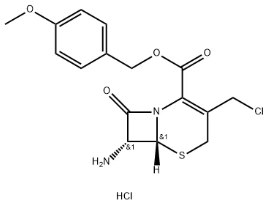 CAS :113479-65-5 7 - Amino - 3 - Chlorométhyle - 3 - Céphème - 4 - Acide carboxylique P - Chlorhydrate d'ester de méthoxybenzyle