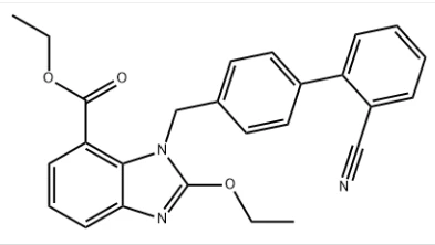 Ethyl - 2-éthoxy-1 - [((2'-cyanobiphényl-4-yl) méthyl] benzimidazole] -7-carboxylate CAS n ° :139481-41-7